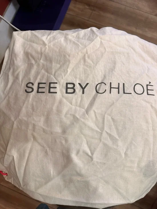 See By Chloe Leopard Print Tote Bag with Black Handles and tassel - Picture 7 of 7